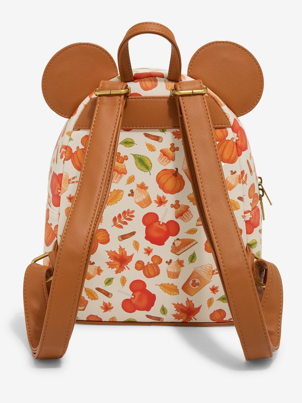 Loungefly Kids Mini Backpack in Cream & Orange Pumpkin Print - Picture 4 of 5